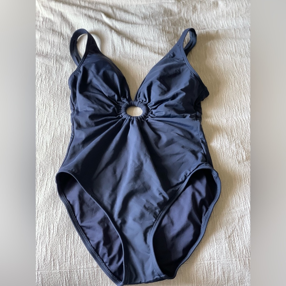 Carmen Marc Valvo Swimsuit, size 8 in Navy